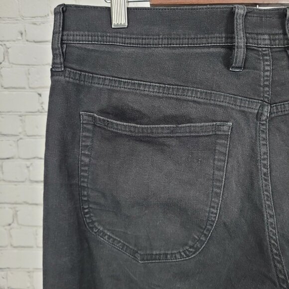 Travis Mathew Black Denim Cotton Blend Straight Leg Stretch Jeans 34 (34x32) - Picture 11 of 14